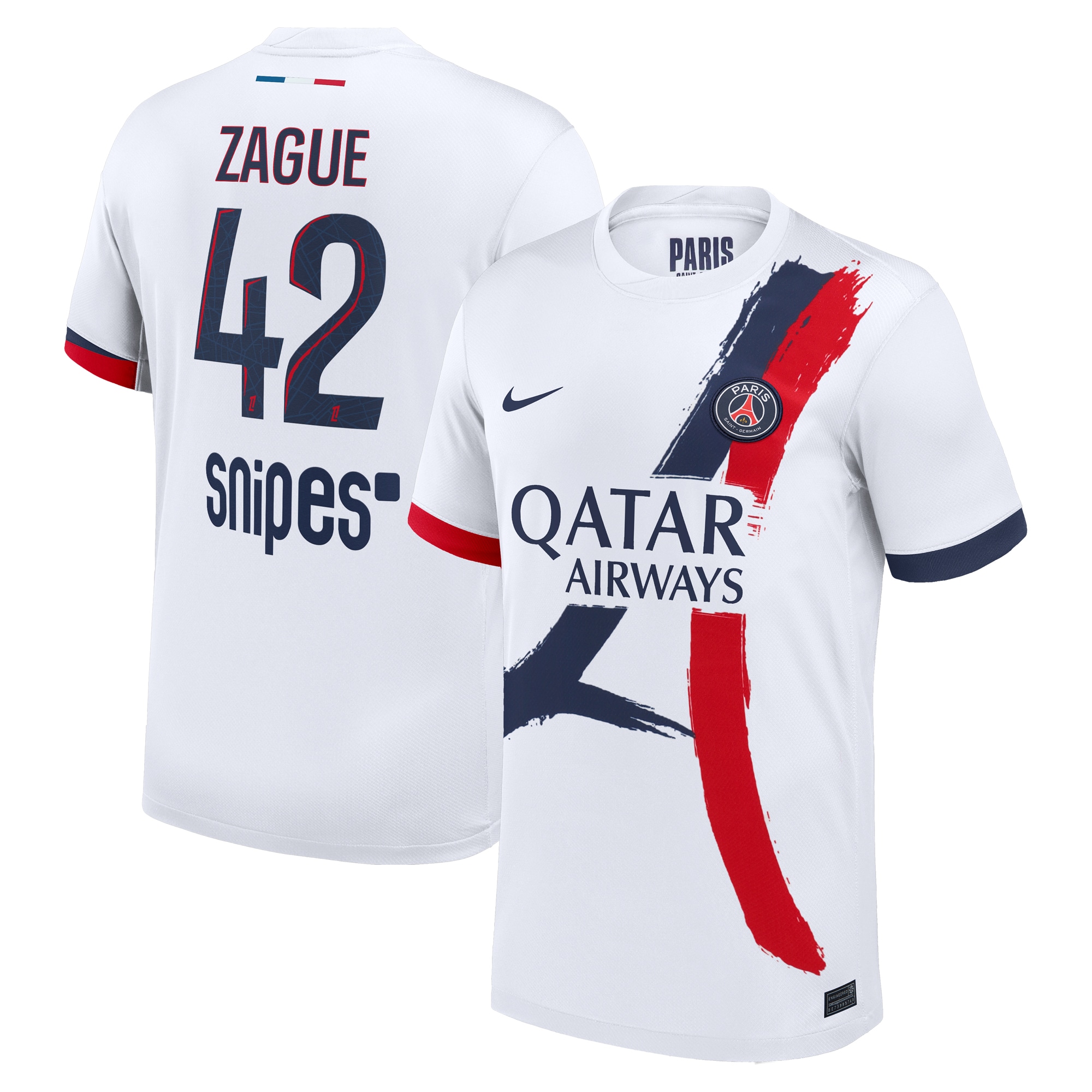 maillot exterieur stadium psg nike 2425 avec flocage zague 42 Série | Maillots et Vêtements PSG Exclusifs sur PSG Shop