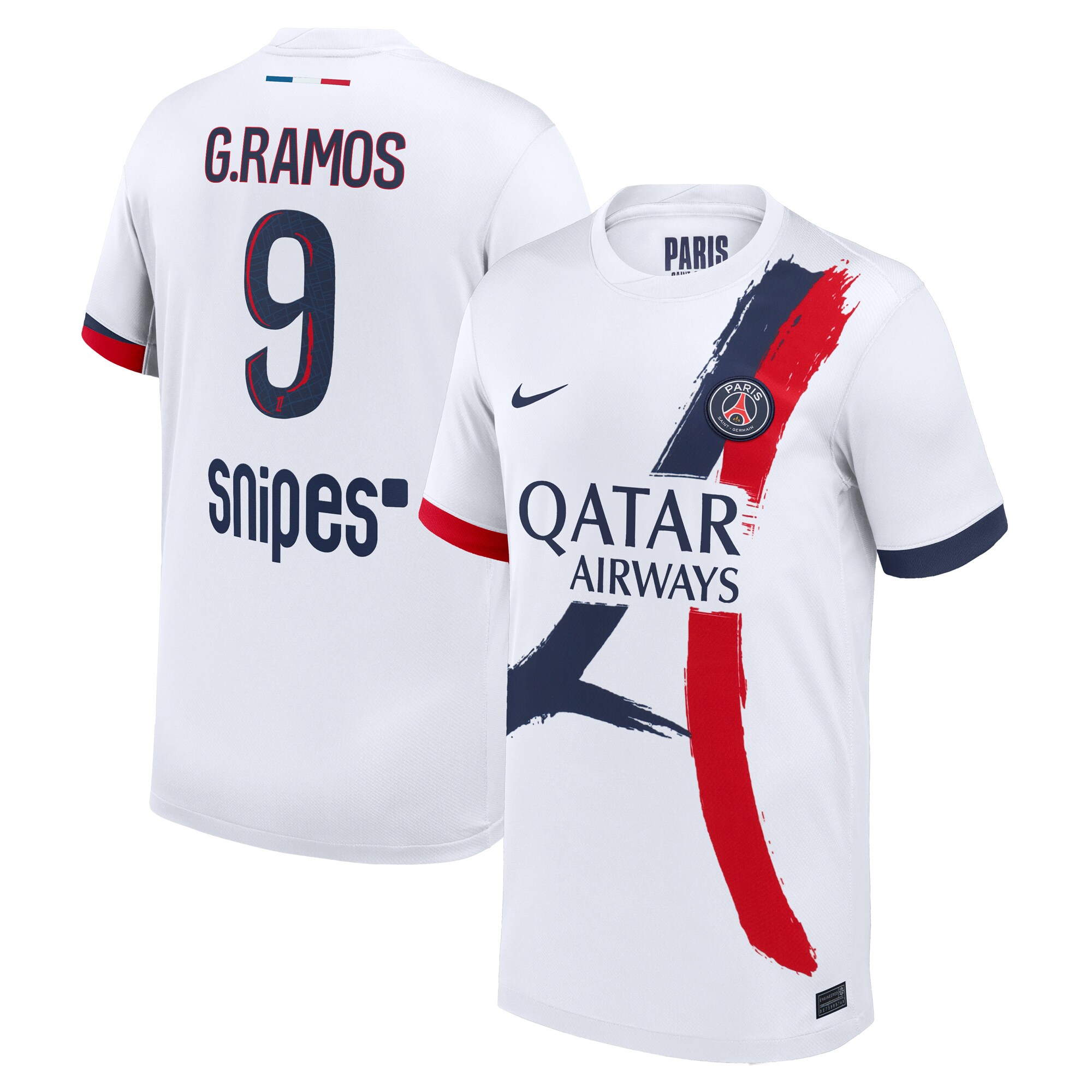 maillot exterieur stadium psg nike 2425 – enfant avec flocage g.ramos 9 Série | Maillots et Vêtements PSG Exclusifs sur PSG Shop