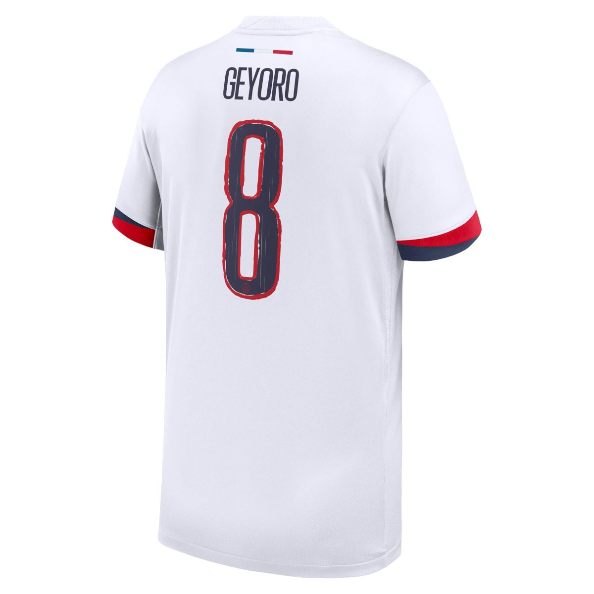 maillot exterieur stadium psg nike 2425 – enfant avec flocage geyoro 8 Série | Maillots et Vêtements PSG Exclusifs sur PSG Shop