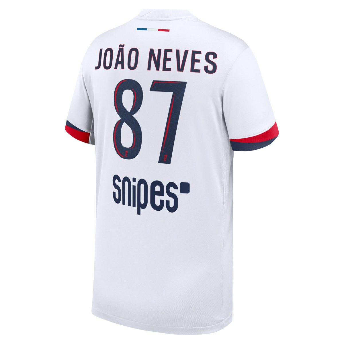 maillot exterieur stadium psg nike 2425 – enfant avec flocage joao neves 87 Série | Maillots et Vêtements PSG Exclusifs sur PSG Shop