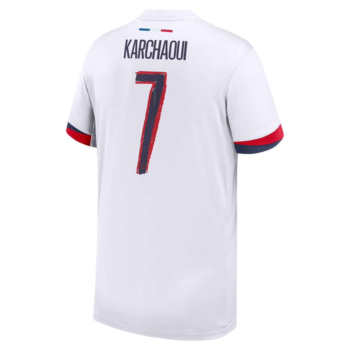 maillot exterieur stadium psg nike 2425 – enfant avec flocage karchaoui 7 Série | Maillots et Vêtements PSG Exclusifs sur PSG Shop