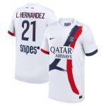 maillot exterieur stadium psg nike 2425 – enfant avec flocage l.hernandez 21 Série | Maillots et Vêtements PSG Exclusifs sur PSG Shop
