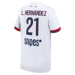 maillot exterieur stadium psg nike 2425 – enfant avec flocage l.hernandez 21 Série | Maillots et Vêtements PSG Exclusifs sur PSG Shop