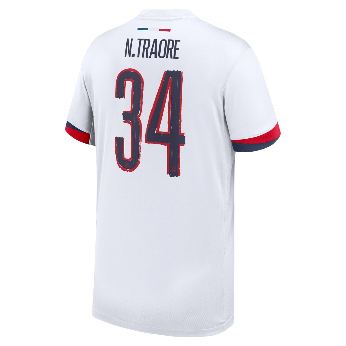 maillot exterieur stadium psg nike 2425 – enfant avec flocage n.traore 34 Série | Maillots et Vêtements PSG Exclusifs sur PSG Shop