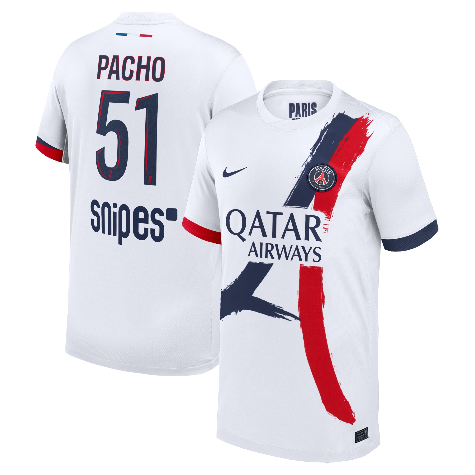 maillot exterieur stadium psg nike 2425 – enfant avec flocage pacho 51 Série | Maillots et Vêtements PSG Exclusifs sur PSG Shop