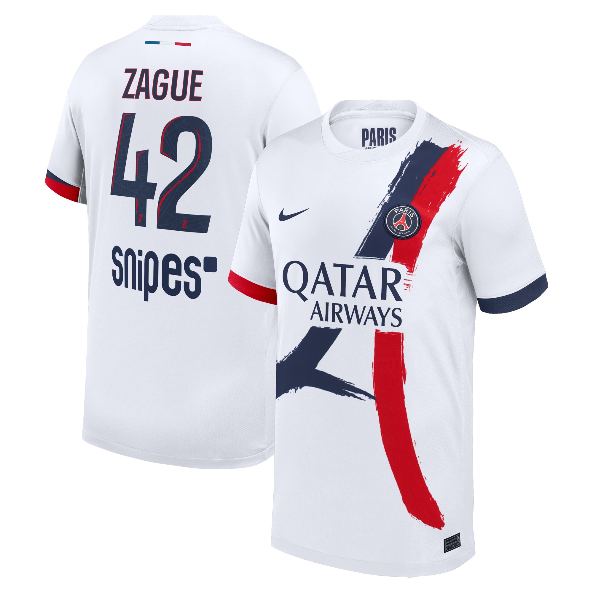 maillot exterieur stadium psg nike 2425 – enfant avec flocage zague 42 Série | Maillots et Vêtements PSG Exclusifs sur PSG Shop