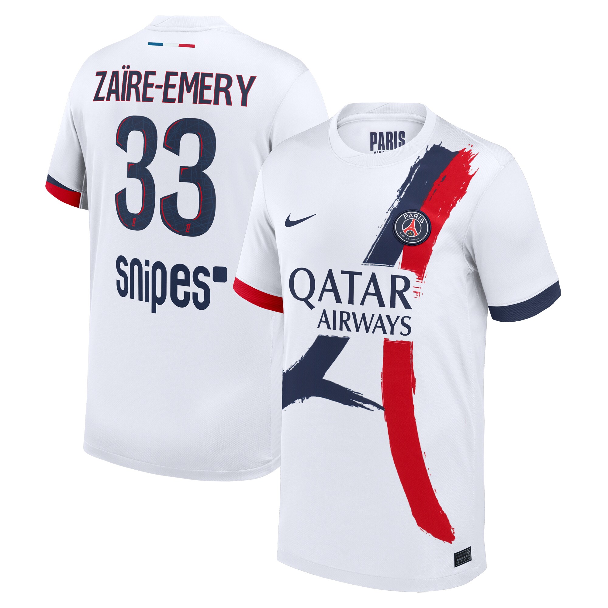maillot exterieur stadium psg nike 2425 – enfant avec flocage zaire-emery 33 Série | Maillots et Vêtements PSG Exclusifs sur PSG Shop