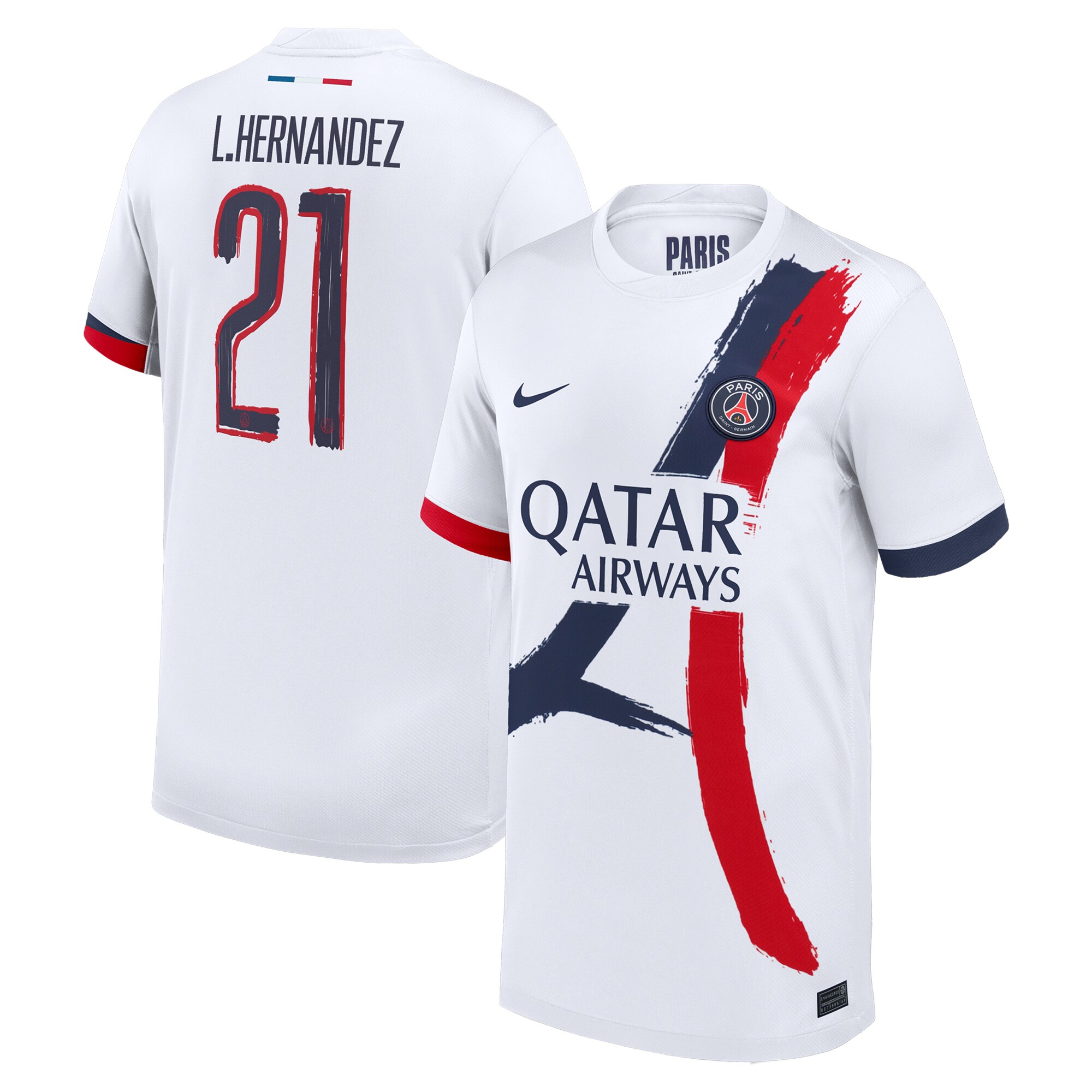 maillot exterieur stadium psg nike 2425 – enfant – flocage coupe l.hernandez 21 Série | Maillots et Vêtements PSG Exclusifs sur PSG Shop