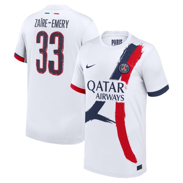 maillot exterieur stadium psg nike 2425 – enfant – flocage coupe zaire-emery 33 Série | Maillots et Vêtements PSG Exclusifs sur PSG Shop