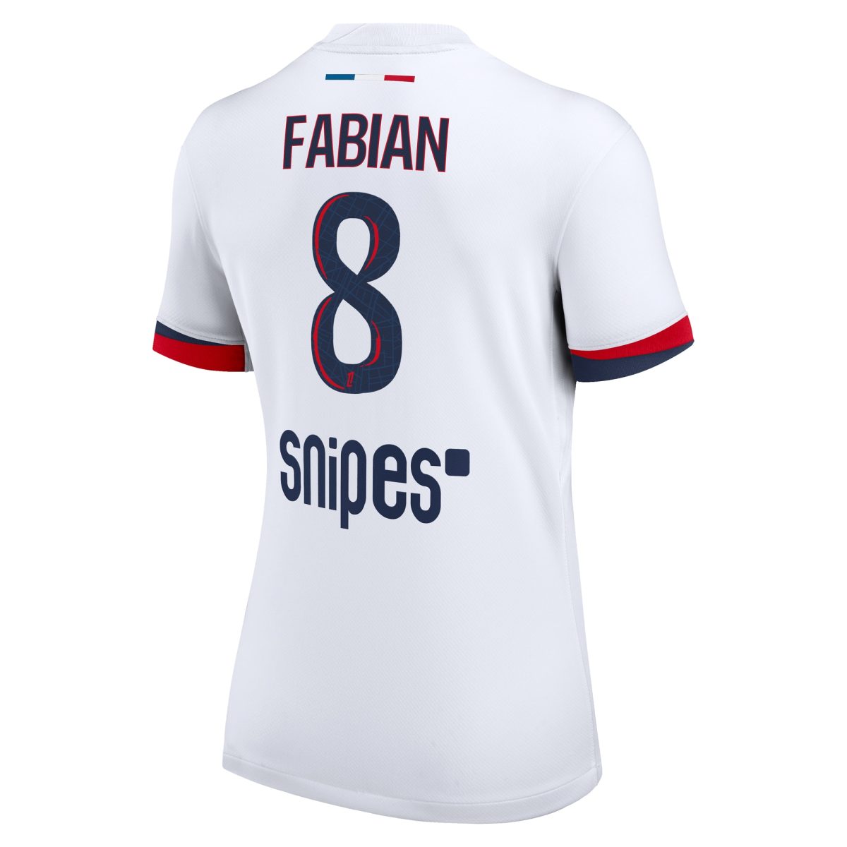 maillot exterieur stadium psg nike 2425 – femme avec flocage fabian 8 Série | Maillots et Vêtements PSG Exclusifs sur PSG Shop