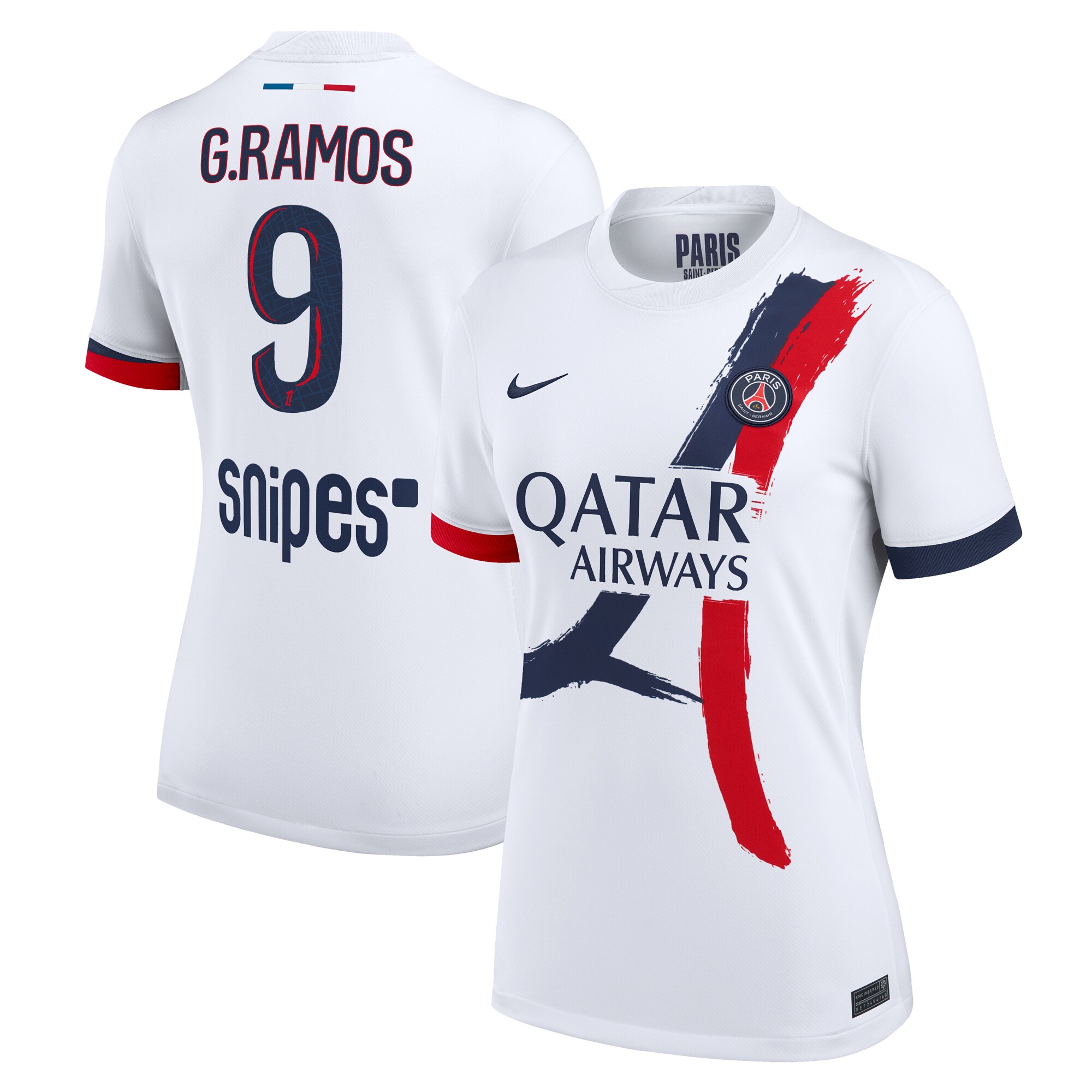 maillot exterieur stadium psg nike 2425 – femme avec flocage g.ramos 9 Série | Maillots et Vêtements PSG Exclusifs sur PSG Shop