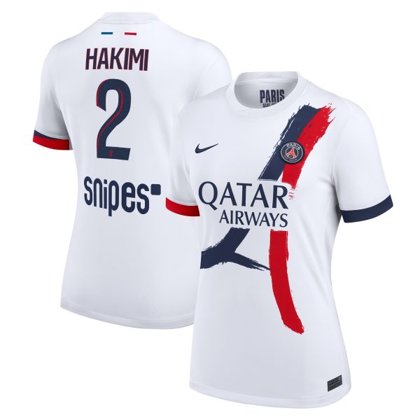 maillot exterieur stadium psg nike 2425 – femme avec flocage hakimi 2 Série | Maillots et Vêtements PSG Exclusifs sur PSG Shop