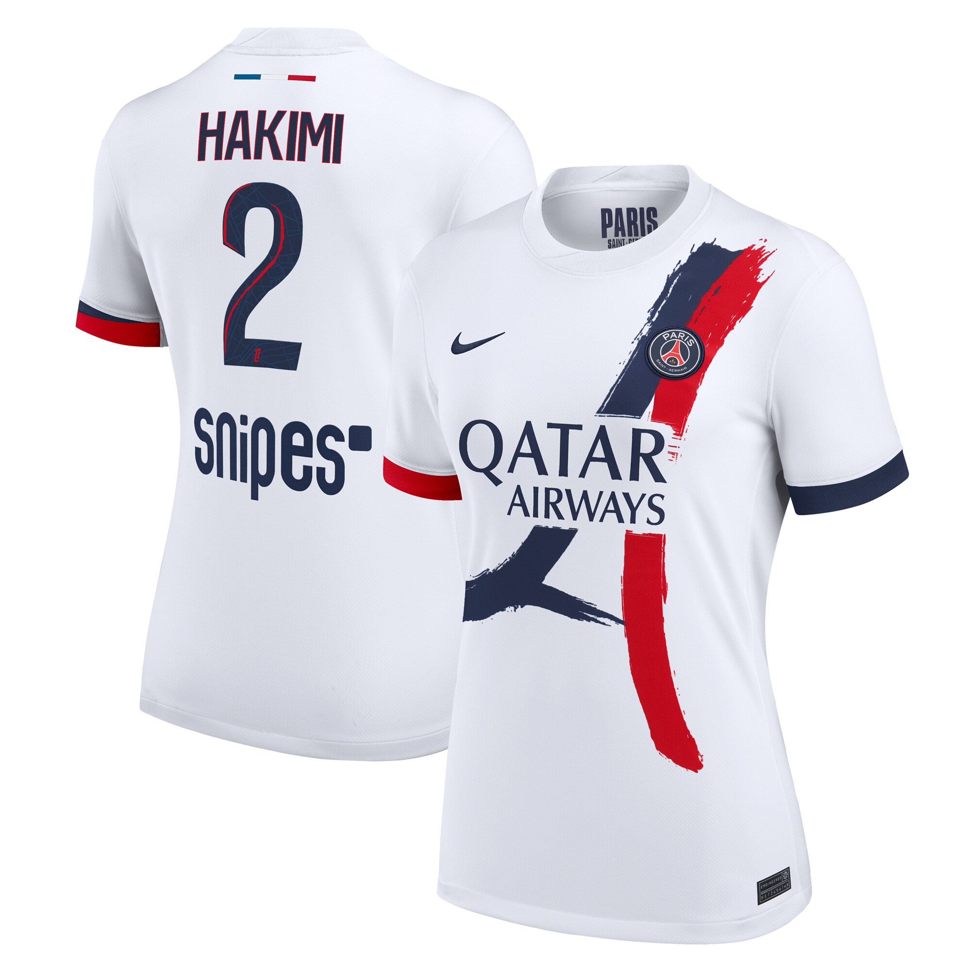 maillot exterieur stadium psg nike 2425 – femme avec flocage hakimi 2 Série | Maillots et Vêtements PSG Exclusifs sur PSG Shop