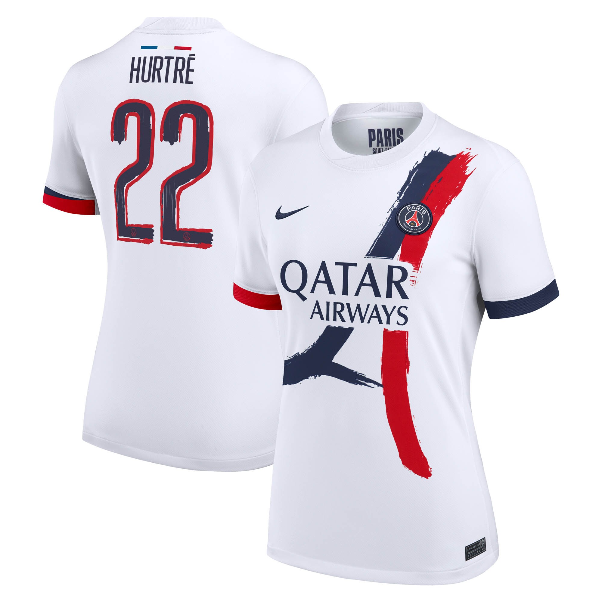 maillot exterieur stadium psg nike 2425 – femme avec flocage hurtre 22 Série | Maillots et Vêtements PSG Exclusifs sur PSG Shop