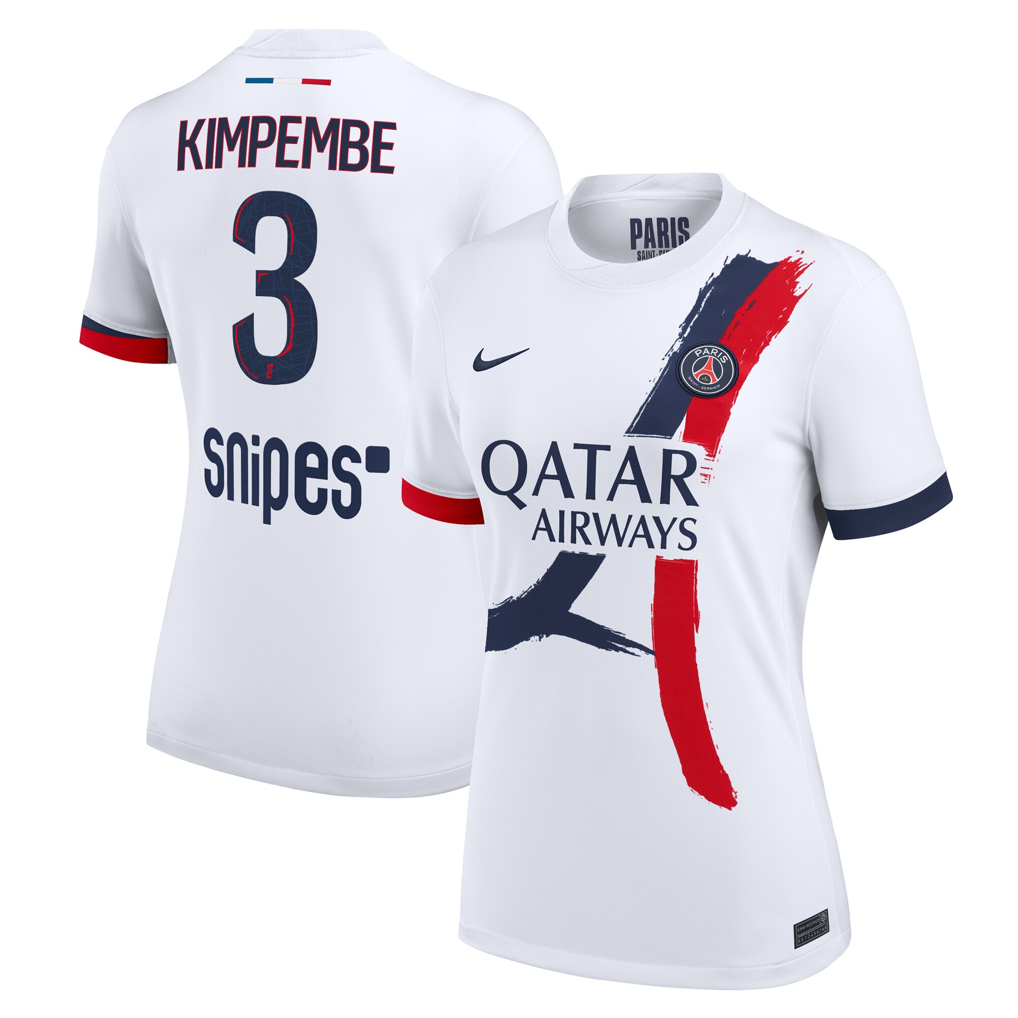 maillot exterieur stadium psg nike 2425 – femme avec flocage kimpembe 3 Série | Maillots et Vêtements PSG Exclusifs sur PSG Shop