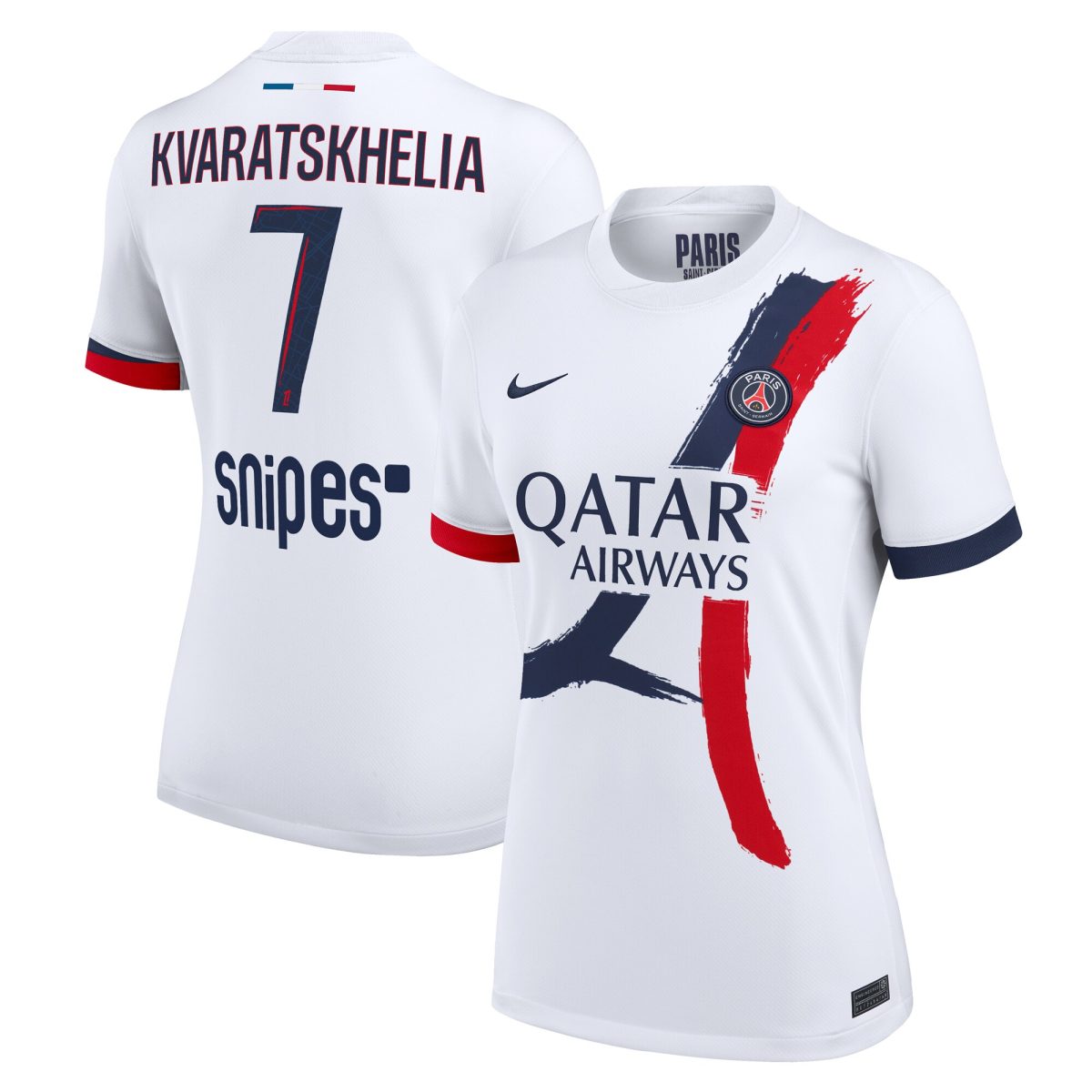 maillot exterieur stadium psg nike 2425 – femme avec flocage kvaratskhelia 7 Série | Maillots et Vêtements PSG Exclusifs sur PSG Shop