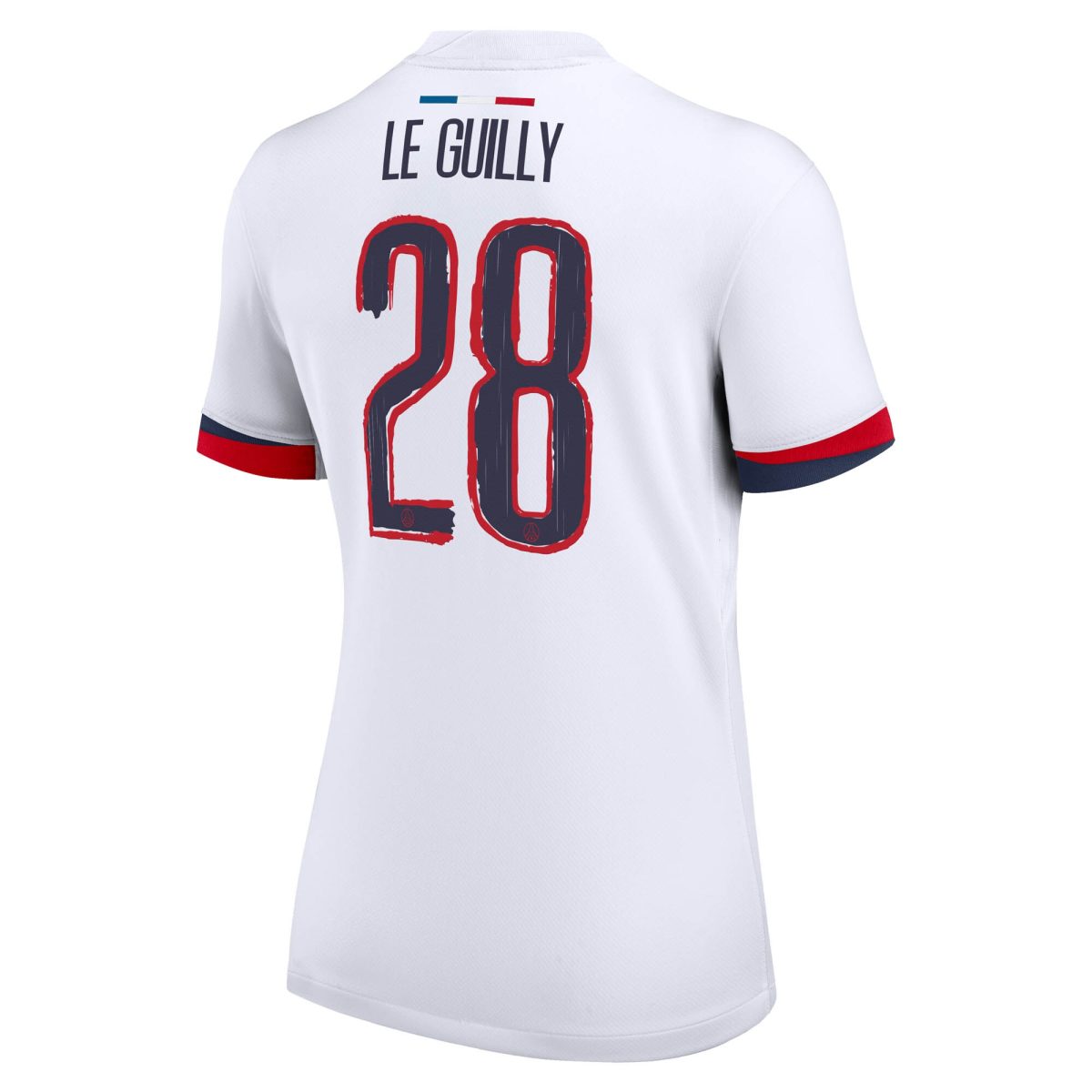 maillot exterieur stadium psg nike 2425 – femme avec flocage le guilly 28 Série | Maillots et Vêtements PSG Exclusifs sur PSG Shop