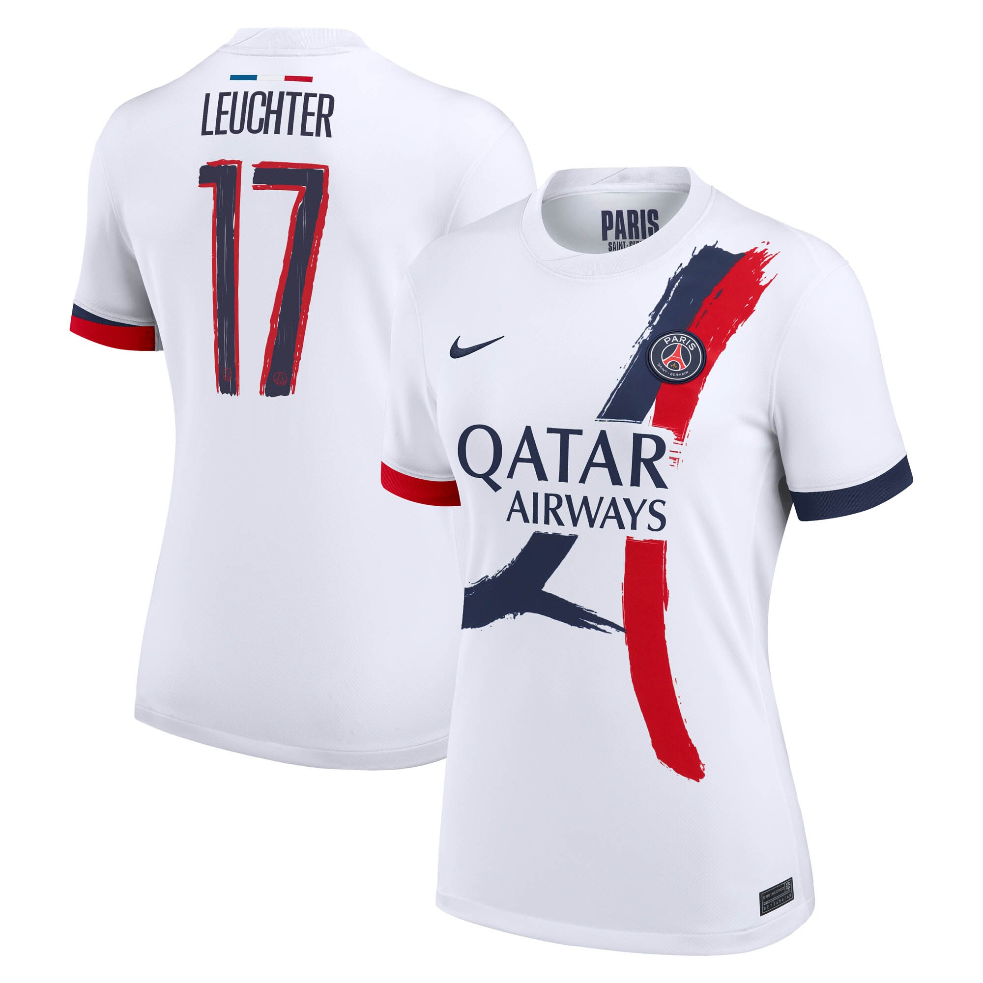 maillot exterieur stadium psg nike 2425 – femme avec flocage leuchter 17 Série | Maillots et Vêtements PSG Exclusifs sur PSG Shop