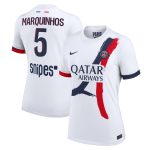 maillot exterieur stadium psg nike 2425 – femme avec flocage marquinhos 5 Série | Maillots et Vêtements PSG Exclusifs sur PSG Shop