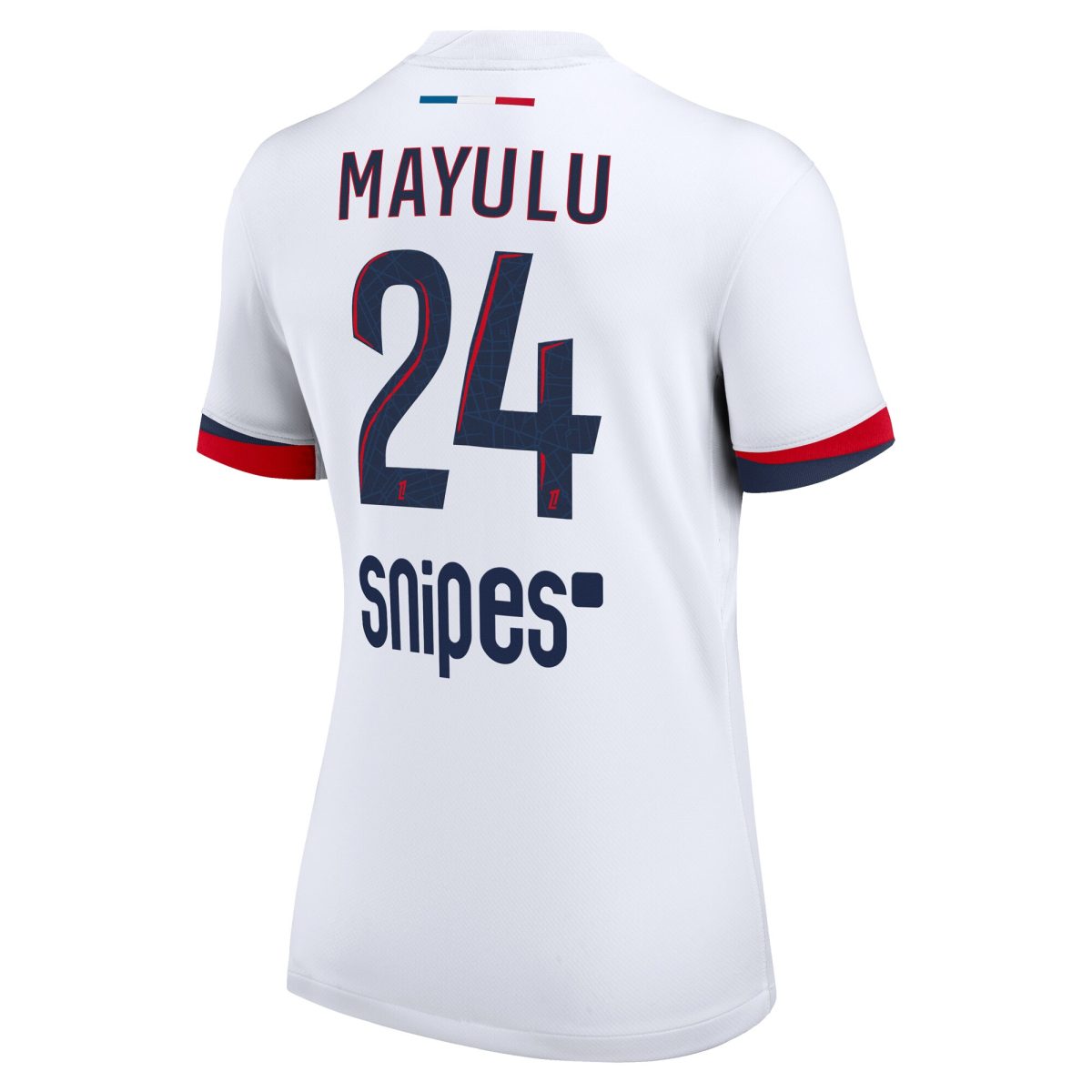 maillot exterieur stadium psg nike 2425 – femme avec flocage mayulu 24 Série | Maillots et Vêtements PSG Exclusifs sur PSG Shop