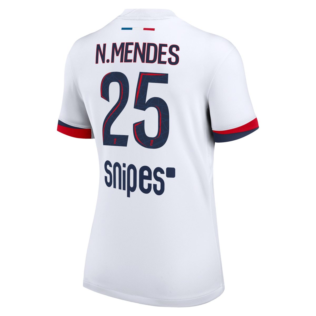 maillot exterieur stadium psg nike 2425 – femme avec flocage n.mendes 25 Série | Maillots et Vêtements PSG Exclusifs sur PSG Shop