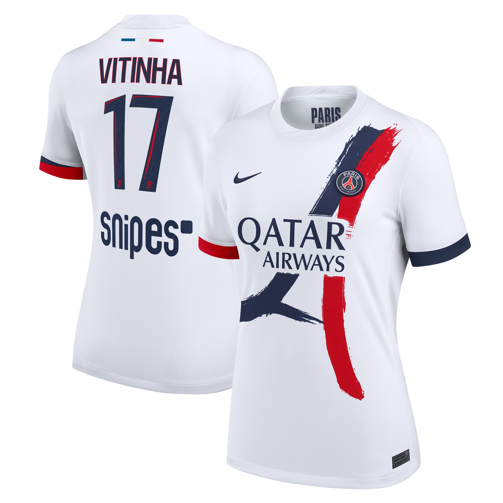 maillot exterieur stadium psg nike 2425 – femme avec flocage vitinha 17 Série | Maillots et Vêtements PSG Exclusifs sur PSG Shop