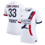maillot exterieur stadium psg nike 2425 – femme avec flocage zaire-emery 33 Série | Maillots et Vêtements PSG Exclusifs sur PSG Shop