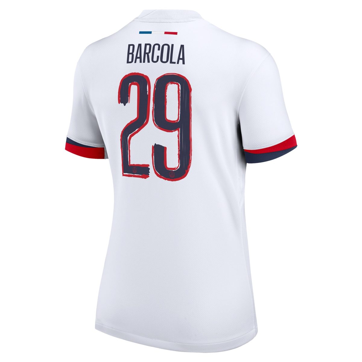 maillot exterieur stadium psg nike 2425 – femme – flocage coupe barcola 29 Série | Maillots et Vêtements PSG Exclusifs sur PSG Shop