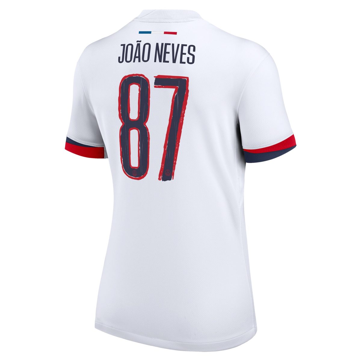 maillot exterieur stadium psg nike 2425 – femme – flocage coupe joao neves 87 Série | Maillots et Vêtements PSG Exclusifs sur PSG Shop