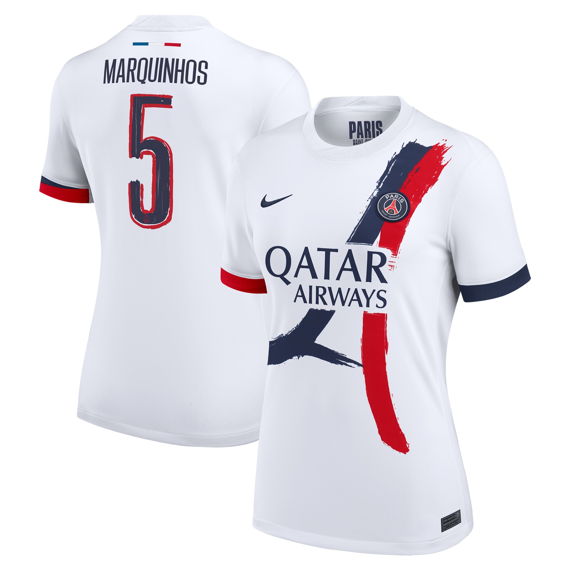 maillot exterieur stadium psg nike 2425 – femme – flocage coupe marquinhos 5 Série | Maillots et Vêtements PSG Exclusifs sur PSG Shop