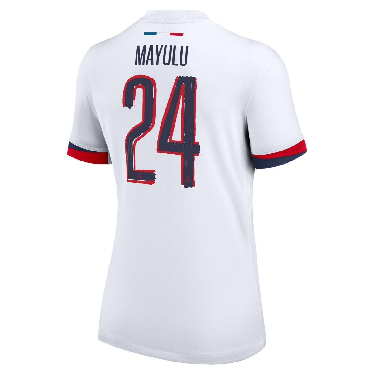 maillot exterieur stadium psg nike 2425 – femme – flocage coupe mayulu 24 Série | Maillots et Vêtements PSG Exclusifs sur PSG Shop