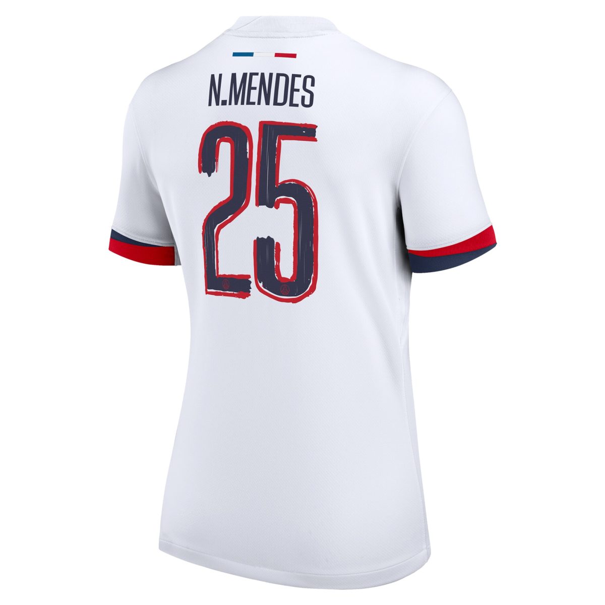 maillot exterieur stadium psg nike 2425 – femme – flocage coupe n.mendes 25 Série | Maillots et Vêtements PSG Exclusifs sur PSG Shop