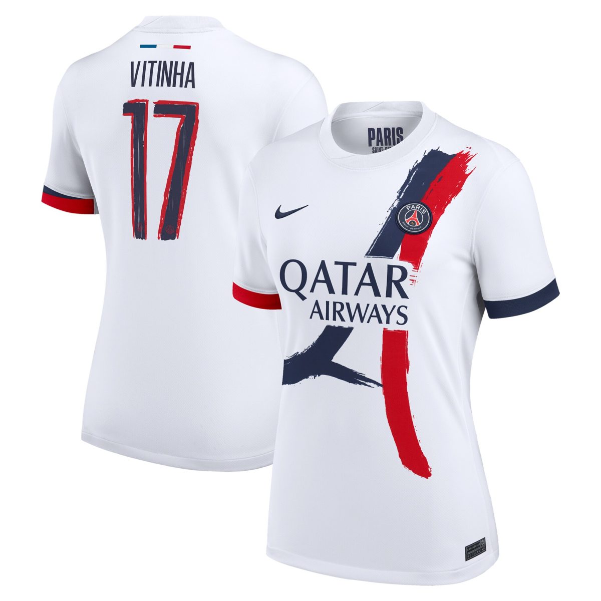maillot exterieur stadium psg nike 2425 – femme – flocage coupe vitinha 17 Série | Maillots et Vêtements PSG Exclusifs sur PSG Shop