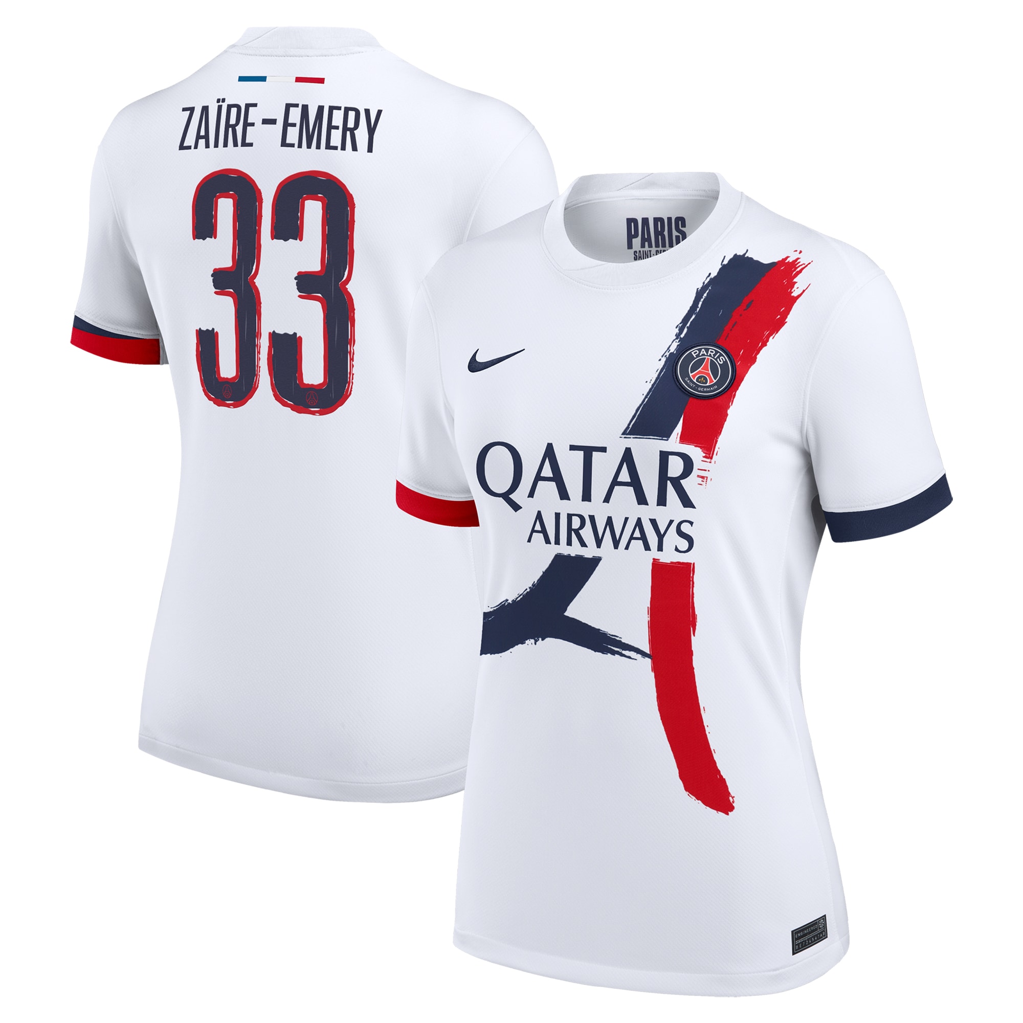 maillot exterieur stadium psg nike 2425 – femme – flocage coupe zaire-emery 33 Série | Maillots et Vêtements PSG Exclusifs sur PSG Shop