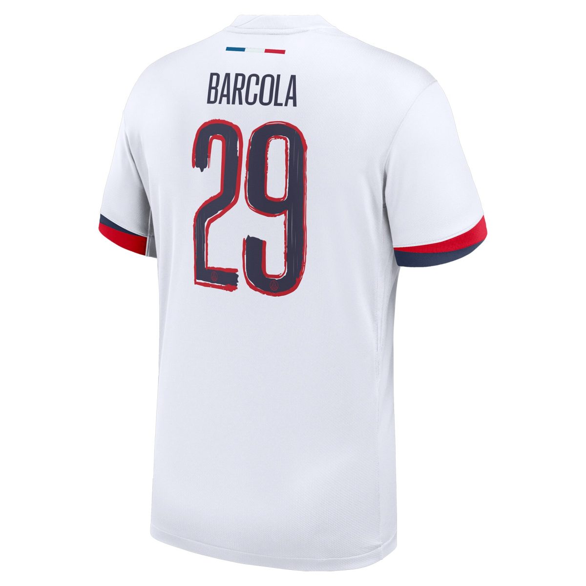 maillot exterieur stadium psg nike 2425 – flocage coupe barcola 29 Série | Maillots et Vêtements PSG Exclusifs sur PSG Shop