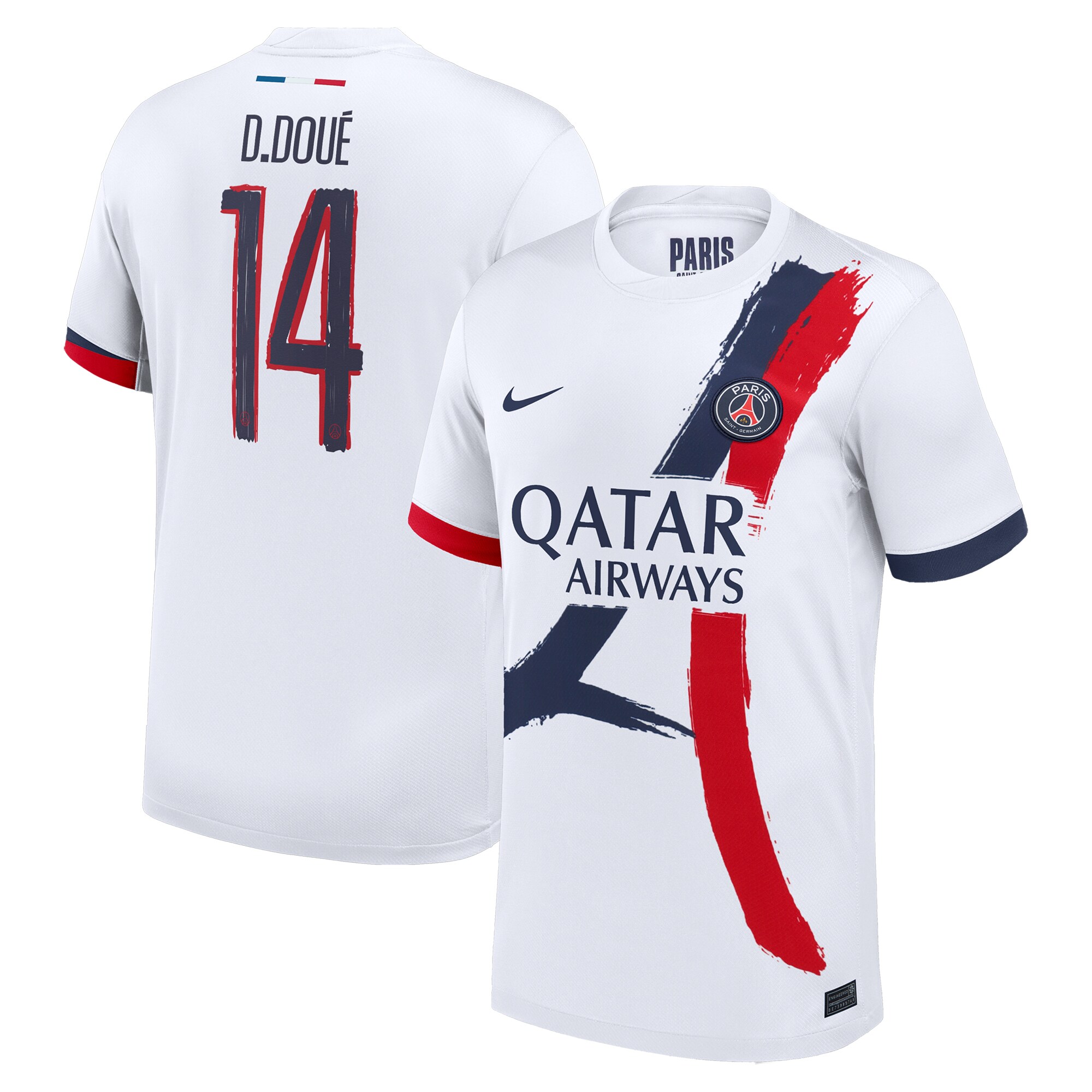 maillot exterieur stadium psg nike 2425 – flocage coupe d.doue 14 Série | Maillots et Vêtements PSG Exclusifs sur PSG Shop
