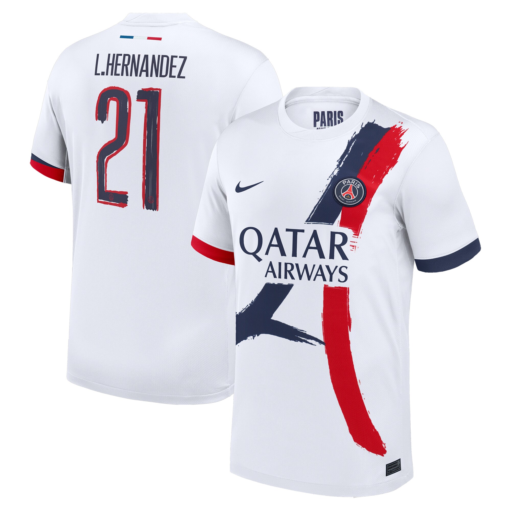maillot exterieur stadium psg nike 2425 – flocage coupe l.hernandez 21 Série | Maillots et Vêtements PSG Exclusifs sur PSG Shop