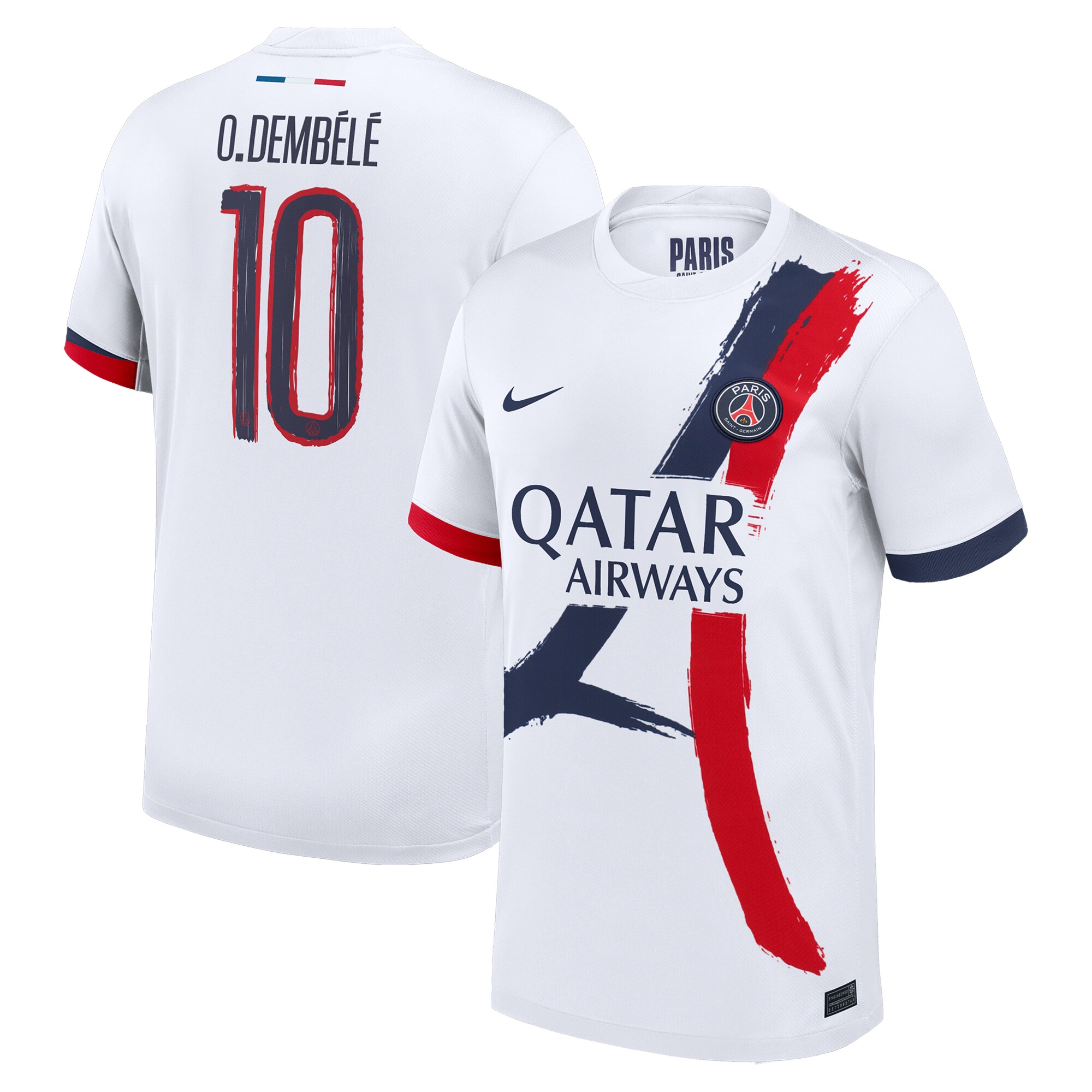 maillot exterieur stadium psg nike 2425 – flocage coupe o.dembele 10 Série | Maillots et Vêtements PSG Exclusifs sur PSG Shop