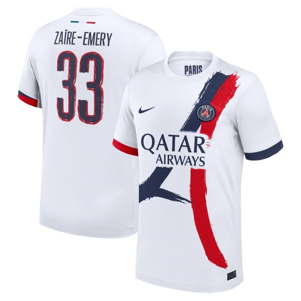 maillot exterieur stadium psg nike 2425 – flocage coupe zaire-emery 33 Série | Maillots et Vêtements PSG Exclusifs sur PSG Shop