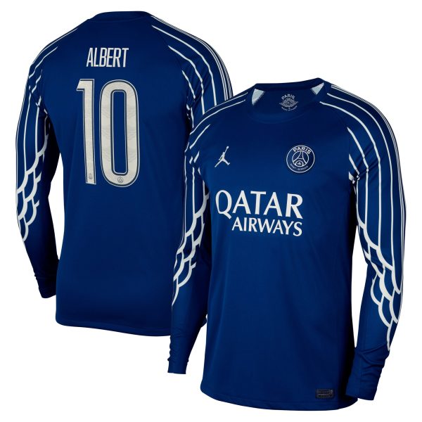 maillot fourth stadium psg jordan 2425 – manches longues avec flocage albert 10 Série | Maillots et Vêtements PSG Exclusifs sur PSG Shop