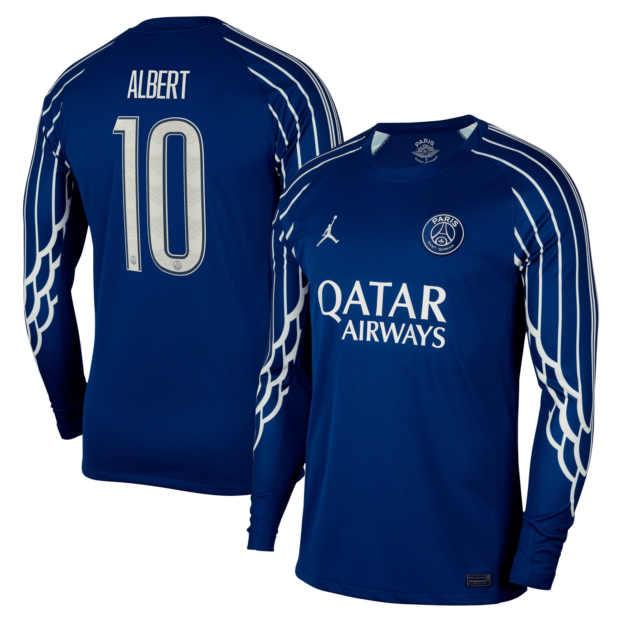 maillot fourth stadium psg jordan 2425 – manches longues avec flocage albert 10 Série | Maillots et Vêtements PSG Exclusifs sur PSG Shop