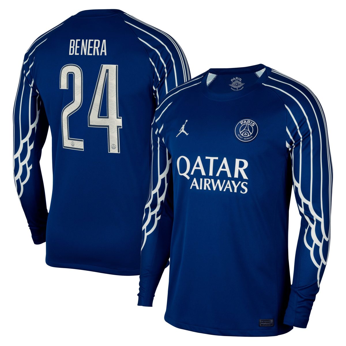 maillot fourth stadium psg jordan 2425 – manches longues avec flocage benera 24 Série | Maillots et Vêtements PSG Exclusifs sur PSG Shop