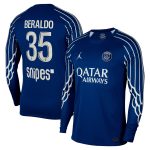 maillot fourth stadium psg jordan 2425 – manches longues avec flocage beraldo 35 Série | Maillots et Vêtements PSG Exclusifs sur PSG Shop