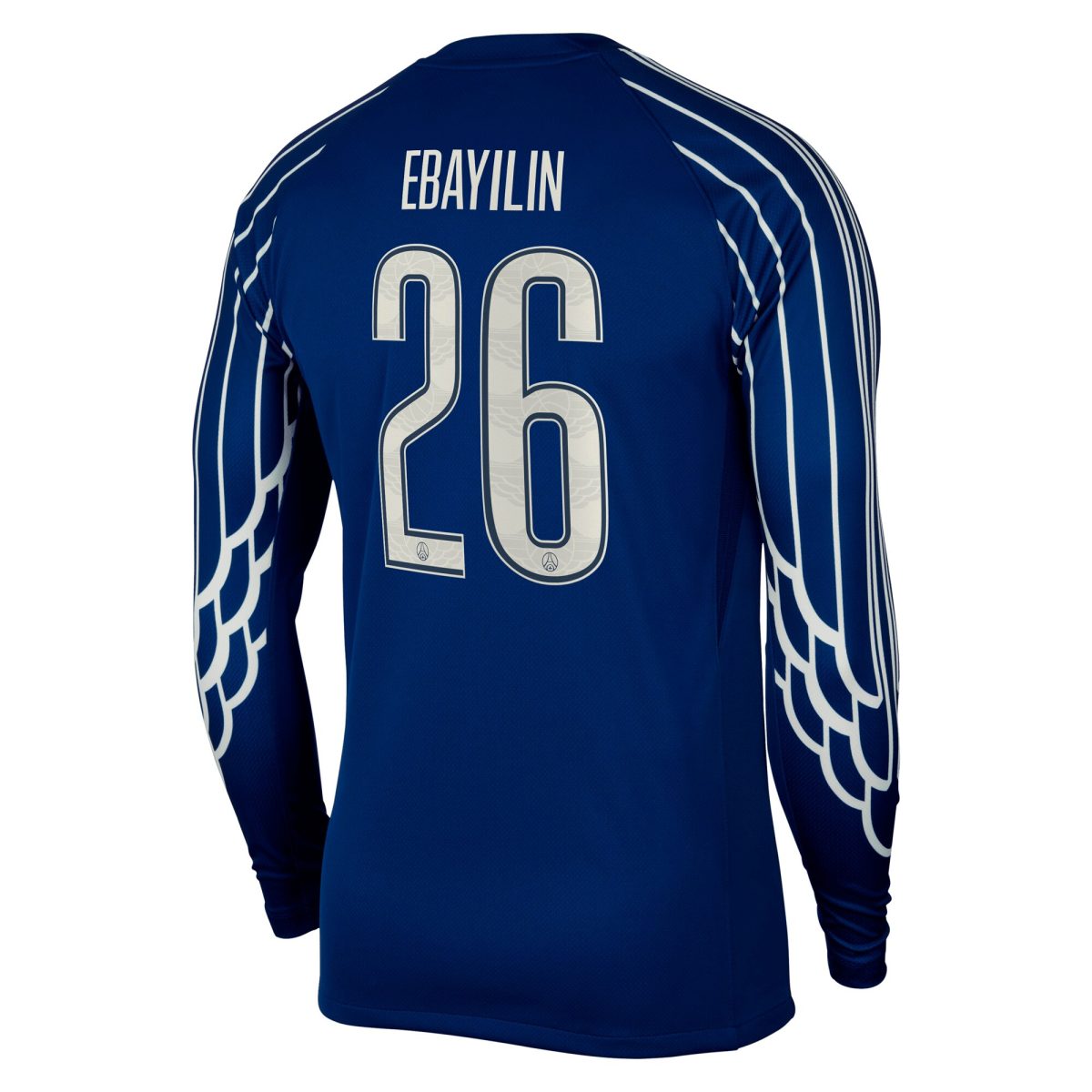maillot fourth stadium psg jordan 2425 – manches longues avec flocage ebayilin 26 Série | Maillots et Vêtements PSG Exclusifs sur PSG Shop