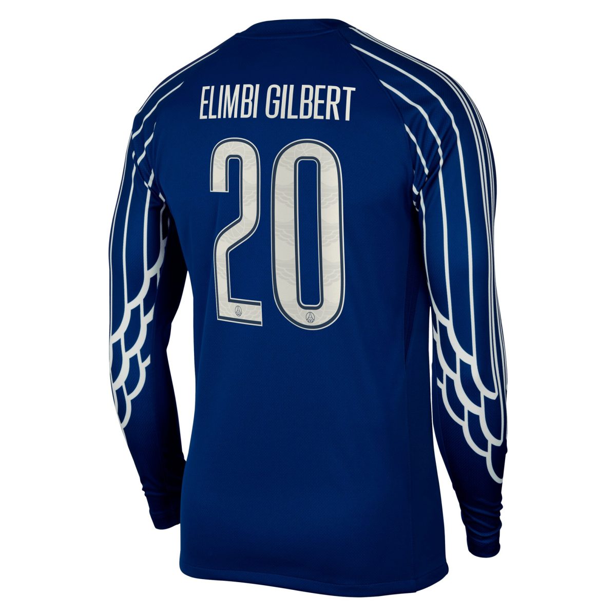 maillot fourth stadium psg jordan 2425 – manches longues avec flocage elimbi gilbert 20 Série | Maillots et Vêtements PSG Exclusifs sur PSG Shop