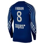 maillot fourth stadium psg jordan 2425 – manches longues avec flocage fabian 8 Série | Maillots et Vêtements PSG Exclusifs sur PSG Shop