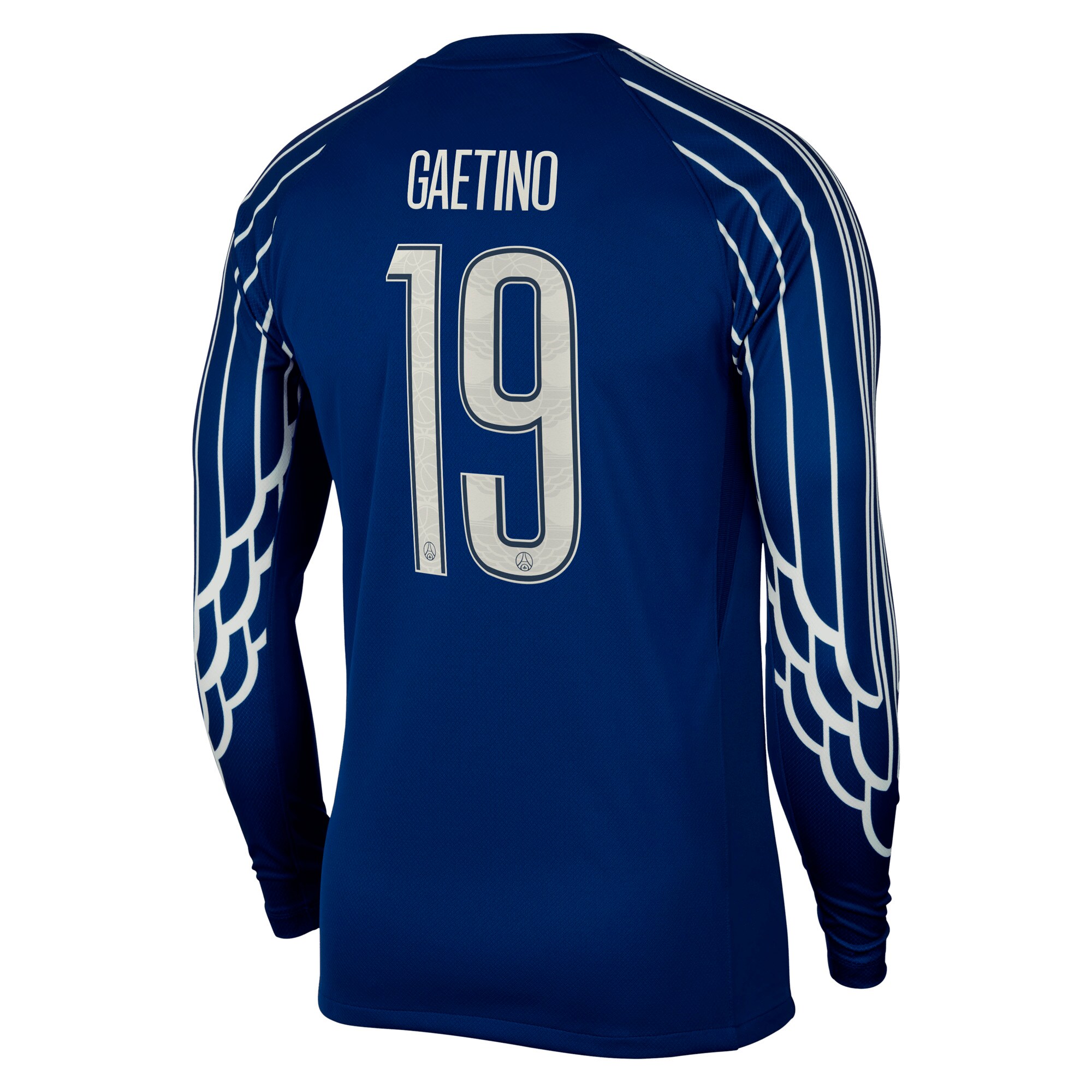 maillot fourth stadium psg jordan 2425 – manches longues avec flocage gaetino 19 Série | Maillots et Vêtements PSG Exclusifs sur PSG Shop