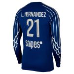 maillot fourth stadium psg jordan 2425 – manches longues avec flocage l.hernandez 21 Série | Maillots et Vêtements PSG Exclusifs sur PSG Shop