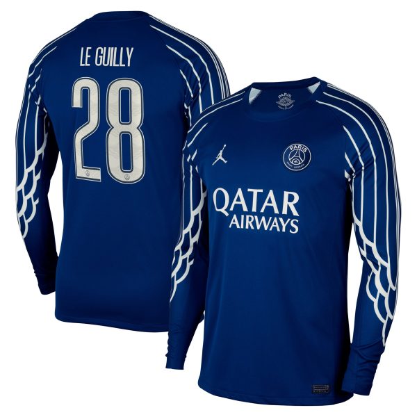 maillot fourth stadium psg jordan 2425 – manches longues avec flocage le guilly 28 Série | Maillots et Vêtements PSG Exclusifs sur PSG Shop