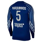 maillot fourth stadium psg jordan 2425 – manches longues avec flocage marquinhos 5 Série | Maillots et Vêtements PSG Exclusifs sur PSG Shop